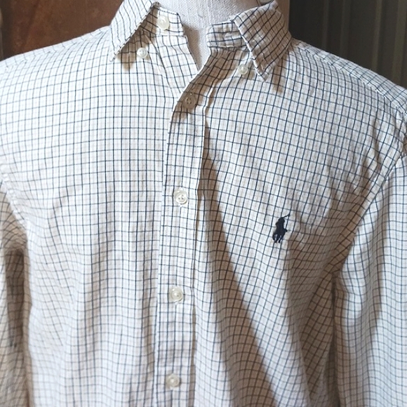 Polo Ralph Lauren Other - RALPH Lauren Polo Button Down Yellow/Black/White Long Sleeves Shirt Large 14/16